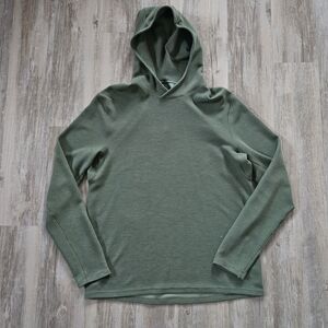 lululemon athletica Green Waffle Knit Pullover Hoodie Xl
